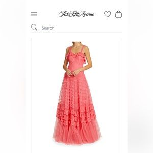 Brand new LoveShackFancy Sharelle gown size 4 in Passion Pink NWT